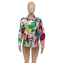 Load image into Gallery viewer, Colorful Art Button Down Shirt
