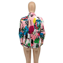 Load image into Gallery viewer, Colorful Art Button Down Shirt
