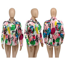 Load image into Gallery viewer, Colorful Art Button Down Shirt
