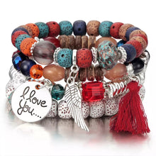 Load image into Gallery viewer, "I Love You" Bohemian Beaded Bracelet
