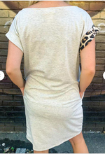 Load image into Gallery viewer, Half Cheetah T-Shirt Dress
