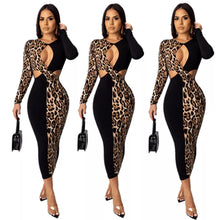 Load image into Gallery viewer, Cut out cheetah dress
